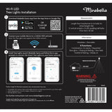 Mirabella Genio Wi-Fi 6ft/1.83m 190 LED Colored Easy Tree Lights with Star - Imported from UK