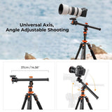 K&F Concept 78" Aluminum DSLR Tripod with 360° Ball Head & 10KG Load for Travel & Work, Compact Portable Vlog Tripod Monopod K234A7+BH-28L (S210) - Imported from UK