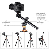 K&F Concept 78" Aluminum DSLR Tripod with 360° Ball Head & 10KG Load for Travel & Work, Compact Portable Vlog Tripod Monopod K234A7+BH-28L (S210) - Imported from UK