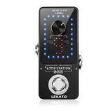 LEKATO Looper Pro Loop Station, 9 Loops 40 Minutes Recording with Tuner Unlimited Overdub Guitar Effect Pedal – Imported from UK