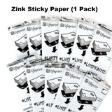 Lifeprint Zink Sticky Paper, Lifeprint Photo Paper Size (3x4.5) Sticky Back (1 Pack of 10 Sheets) - Imported from UK