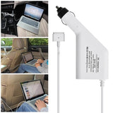 Apple 85W Car Charger for MacBook iPhone iPad, 20V 4.25A 5 Pin T Style MagSafe 2 Car Charger with 1 USB Port - Imported from UK