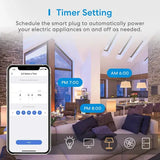Meross Smart WiFi Power Strip + 4 USB Ports with Surge Protection, Compatible with Amazon Alexa, Google Assistant, Timer & Voice/Remote Control - Imported from UK