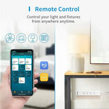 Meross Smart WiFi Power Strip + 4 USB Ports with Surge Protection, Compatible with Amazon Alexa, Google Assistant, Timer & Voice/Remote Control - Imported from UK