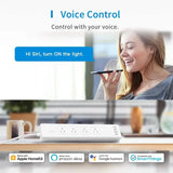Meross Smart WiFi Power Strip + 4 USB Ports with Surge Protection, Compatible with Amazon Alexa, Google Assistant, Timer & Voice/Remote Control - Imported from UK