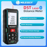 MiLESEEY 100M Laser Distance Meter With 2 Spirit Level Bubbles, ±2mm Accuracy, 2