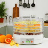 Food Dehydrator (4 Tray) 350W Food Drying Machine with LED Display Digital Temperature Controls, Dehydrates Fruit, Vegetable, Meat, Jerky, Herbs & More (Amazon Product Without Box) - Imported from UK