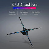 Z7H 3D Hologram Fan Projector for Advertising Display 1600x576 Resolution (51cm) 3D Holographic Fan Support WIFI Connection for Shops Bars Advertising Sign - Imported from UK