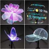 Z7H 3D Hologram Fan Projector for Advertising Displayc1600x576 Resolution (51cm) 3D Holographic Fan Support WIFI Connection for Shops Bars Advertising Sign - Imported from UK