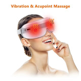 Wireless Electric Heating Eye Massager Bluetooth Intelligent Eye Massage Instrument Graphene Fever Vibration Hot Compress with 4 Modes for Headache Stress Relief Eye - Imported from UK