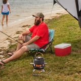 BRS 16000W Camping Gas Stove, Portable 5-Core High Pressured Camping Burner, Windshield Butane Gas Burner With Piezo Ignition for Camping & Outdoor Activities - Imported from UK