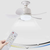 LED Socket Fan Light with Remote, Portable 17.7" Ceiling Fan with LED Light for Kitchen, Bedroom, Small Rooms - Imported from UK