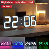 Bedler 3D LED Electronic Digital Stereo Wall & Desk Clock, Fashionable White Luminous USB Plug Easy to Read at Night, Perfect for Home Decoration - Imported from UK