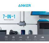 Anker USB C Hub, PowerExpand+ 7-in-1 USB C Adapter with 4K HDMI, 60W Power Delivery, 1Gbps Ethernet, 2 USB 3.0 Ports & SD/microSD Card Readers - Imported from UK