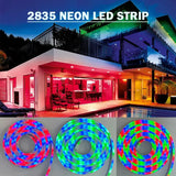 Neon Bluetooth USB RGB Rope Lights, 3m/9.84ft 5V Flexible Led Lights with Music Sync, 2835SMD - Imported from UK