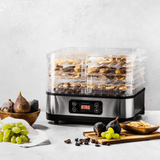 Ambiano Food Dehydrator 5 Tray 350W Stainless Steel base with LED Display - Imported from UK