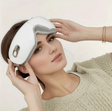 Heated Eye Massager with Music Airbag Massage for Migraines, Dry Eyes, Eye Fatigue, Dark Circles Relief, Improve Sleep - Imported from UK