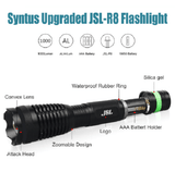 JSL 1000 Lumens Tactical LED Flashlight with 3 Modes, Zoomable, Adjustable Focus & Water Resistant (Container Product Without Box) - Imported from UK
