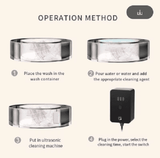 GENENG 150W Portable Ultrasonic Cleaner, Jewelry, Denture, Cartridges & Toners, Watches, Eye Glasses, Fruits, Vegetable, Tableware Ultrasound Multi-functional Cleaning Machine (Container Product Without Box) - Imported from UK