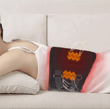 Lumbar Waist Massage Belt, 10W Lower Back Heat Therapy Belt with 3 Temperature Settings &amp; 3 Vibrating Mode for Pain Relief of Abdominal Stomach Lumbar Muscle Strain - Imported from UK