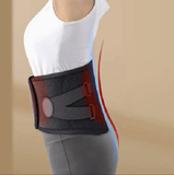 Lumbar Waist Massage Belt, 10W Lower Back Heat Therapy Belt with 3 Temperature Settings &amp; 3 Vibrating Mode for Pain Relief of Abdominal Stomach Lumbar Muscle Strain - Imported from UK