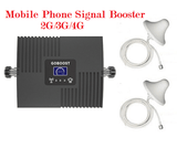 GOBOOST Mobile Phone Signal Booster with 2 Mushroom Antennas - Imported from UK