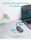 Anker USB C Hub, PowerExpand+ 7-in-1 USB C Adapter with 4K HDMI, 60W Power Delivery, 1Gbps Ethernet, 2 USB 3.0 Ports & SD/microSD Card Readers - Imported from UK