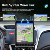 Car Multimedia Player, 2+64G Android 13 Single Din Vertical Touchscreen Car Stereo Wireless CarPlay Android Auto, 9.5" Adjustable Angle Touch Screen Radio with Mirror Link WiFi Bluetooth GPS FM RDS EQ SWC + Backup Camera - Imported from UK