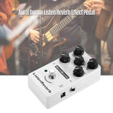 Aural Dream Listen Reverb Guitar Effects Pedal, 8 Reverb Modes & Predelay Control Including Spring, Plate, Gate, Hall & Reverse Reverb, True Bypass - Imported from UK