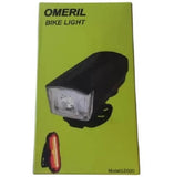 Omeril LD320 Bike Light Set, USB Rechargeable Light with 300LM Waterproof Front Headlight & 100LM Tail Light, Adjustable 6 Lighting Modes, Cycling Lights for Road & Mountain, Easy to Fit - Imported from UK