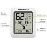 ThermoPro TP50 Digital Hygrometer Indoor Thermometer & Humidity Gauge with Air Comfort Indicator - Imported from UK
