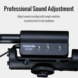 TAKSTAR Camera Video Shotgun Microphone with Deadcat Windscreen, Cardioid Directional Condenser Video Mic for DSLR Camera Canon Nikon DV Camcorder - Imported from UK