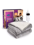 Silentnight Luxury Sherpa Fleece Heated Throw with 10 Heat Settings, 160 x 130cm - Imported from UK