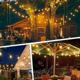 Solar Powered LED String Lights 30 Vintage Bulb Waterproof Fairy Lights for Garland Camping Garden Party - Imported from UK