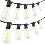 Solar Powered LED String Lights 30 Vintage Bulb Waterproof Fairy Lights for Garland Camping Garden Party - Imported from UK