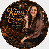 Kina Cocoa Premium Quality Cashew & Almond Belgian Semi Sweet Dark Chocolate {Pack of 9} - {Home Made}
