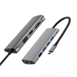 WIWU Alpha Ultimate 11-in-1 USB Type C Hub Adapter, 4K HDMI, 4xUSB A, VGA, LAN Ethernet, Micro SD, Audio - Imported from UK
