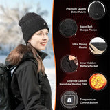 DUKUSEEK Heated Hat with 7.4V Rechargeable Battery, Electric Winter Heated Beanie for Men & Women - Imported from UK