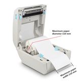 Thermal Label Printer 110mm Bluetooth iOS & Android Barcode Receipt Printer Wide Adjustable 160mm/s High-Speed Printing For Labeling Filing Mailing - Imported from UK