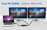 WAVLINK Thunderbolt 3 to Dual HDMI Display Adapter 4K@60Hz, Thunderbolt 3 up to 40Gbps to Dual Monitor HDMI 2.0 Video Converter - Imported from UK