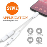 Lightening to 3.5mm Headphone Jack Aux Cable Adapter 2 in 1 Adapter Compatible with iOS Phone - Imported from UK