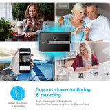 Ornin WiFi Video Doorbell with Chime, 1080P HD Camera, PIR Motion Detection, Two-Way Talk, IP65 Weatherproof for Home Security - Imported from UK