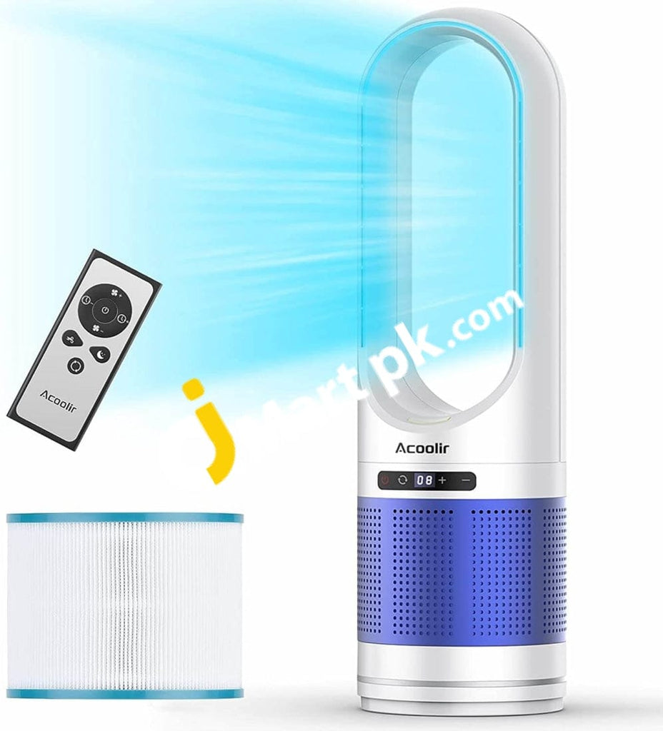 Tower Fan Acoolir 80Cm Oscillating Bladeless Portable Quiet Cooling ...