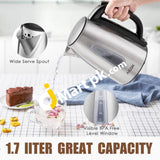 Aicok 1.7L Electric Kettle 3000W Stainless Steel Quick Boil Water With Auto Shut-Off & Boil-Dry