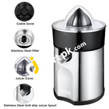 Aicok Electric Citrus Juicer With 2 Stainless Steel Cones Quiet 85W Motor Fast Fresh Juice Bpa Free