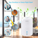 Aidodo 900Ml Dehumidifier Ultra Quiet Automatic Shutdown Ideal For Removing Damp Mold Moisture