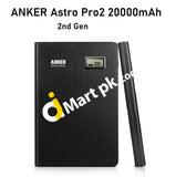 Anker 2nd Gen Astro Pro2 20000mAh LCD Display Power Bank with 9V & 12V Multi-Voltage Port, Aluminum Body, 3 USB Ports with Power IQ Technology – Imported from UK