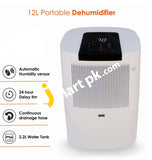 Ansio 12L Dehumidifier With 24 Hr Timer Child Lock Digital Display Continuous Evacuation - Imported