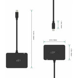 Aukey USB-C to 4 Port USB3.0 Hub with 4K HDMI & Type-C Input Charging Port - Imported from UK