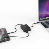 Aukey USB-C to 4 Port USB3.0 Hub with 4K HDMI & Type-C Input Charging Port - Imported from UK